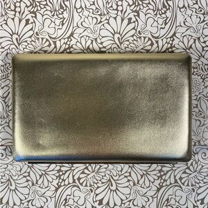 Abas Cache framed gold-tone leather wallet
